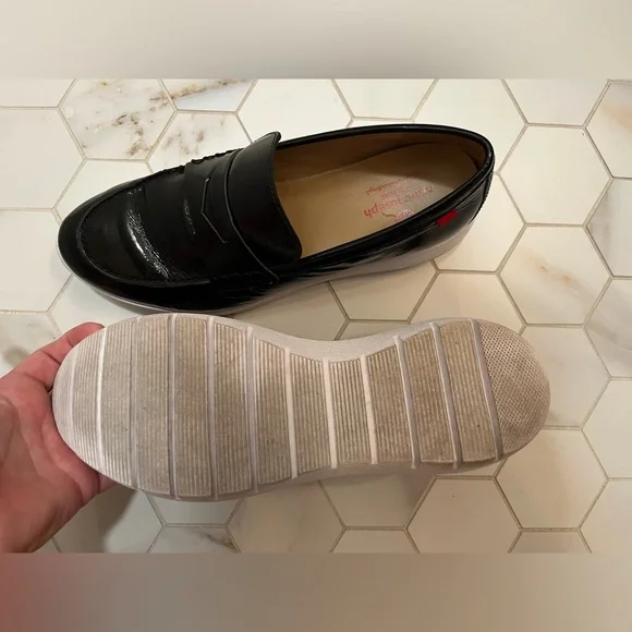 Marc Joseph Grace Black Leather Size 8.5 fits like a 9 women’s patent worn once! - Picture 7 of 13